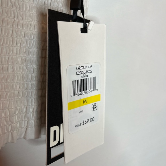 DKNY Pullover Pouf Sleeve Square Neck Crop Top, NWT, M - Picture 8 of 8